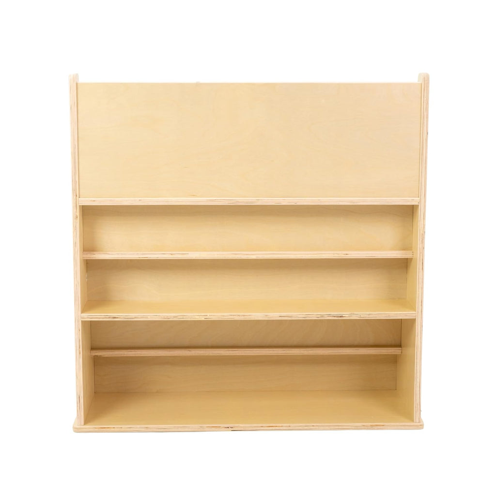 Factory Direct Partners Birch Book Display Stand, 5-Shelf Storage for Kid's Books and Magazines, Children's Furniture for Bedroom, Playroom, Daycare, Preschool or Classroom - Natural, 13132-NT