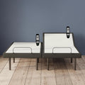 GhostBed Adjustable Bed Frame & Power Base with Wireless Remote - Zero Gravity & Massage Settings, USB Ports, Split King