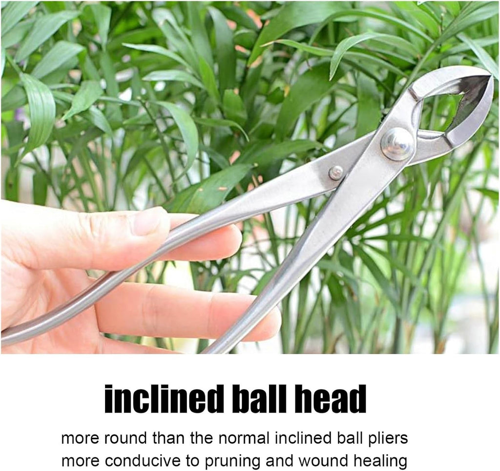 Professional Bonsai Tool 8.27in Stainless Steel Bonsai Shears, Root Cutter Trunk Splitter Complete Gardening Tool Set for Bonsai Tree Care, Pruning, Trimming Bonsai Starter Kit Succulent Tools Set