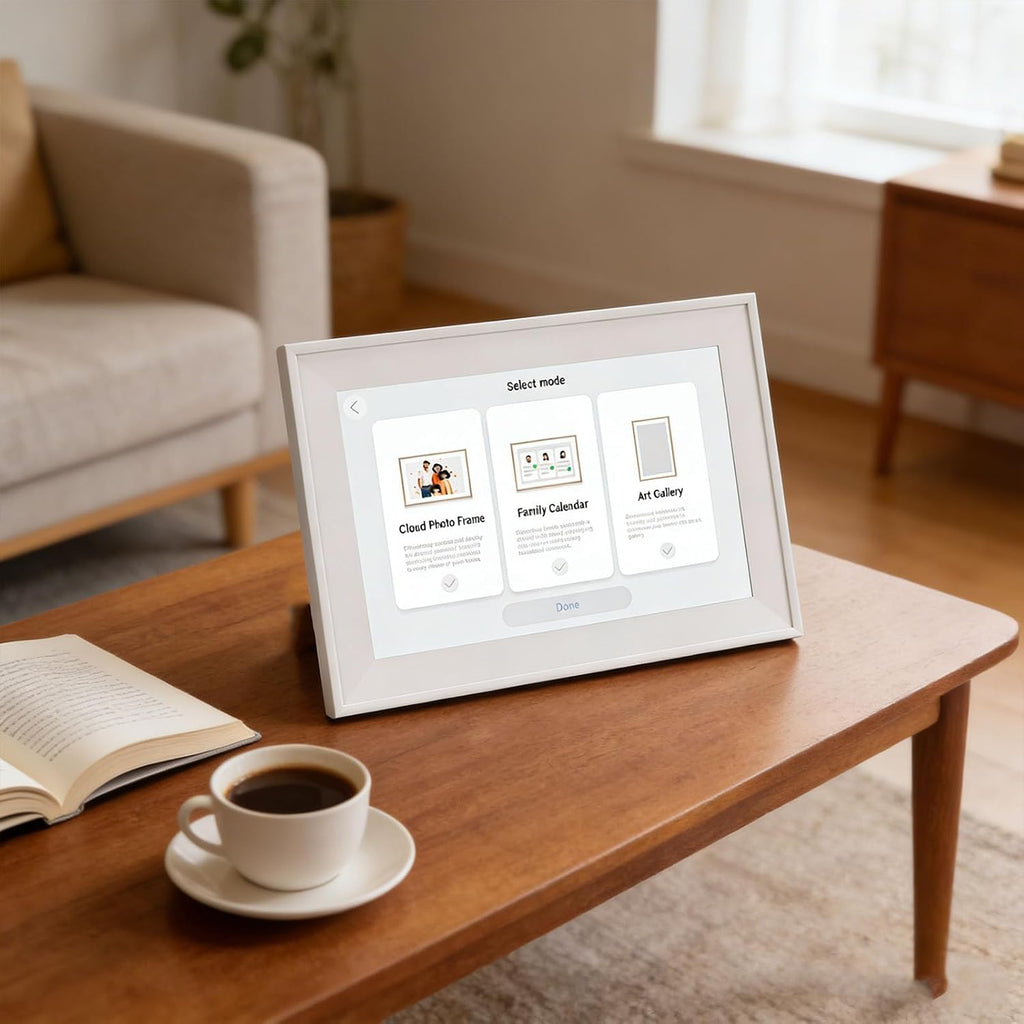 Digital Calendar, 10.1 Inch LCD Touch Screen Family Planner with WiFi Sync, Smart Photo Frame, Digital Display for Home Office Schedule