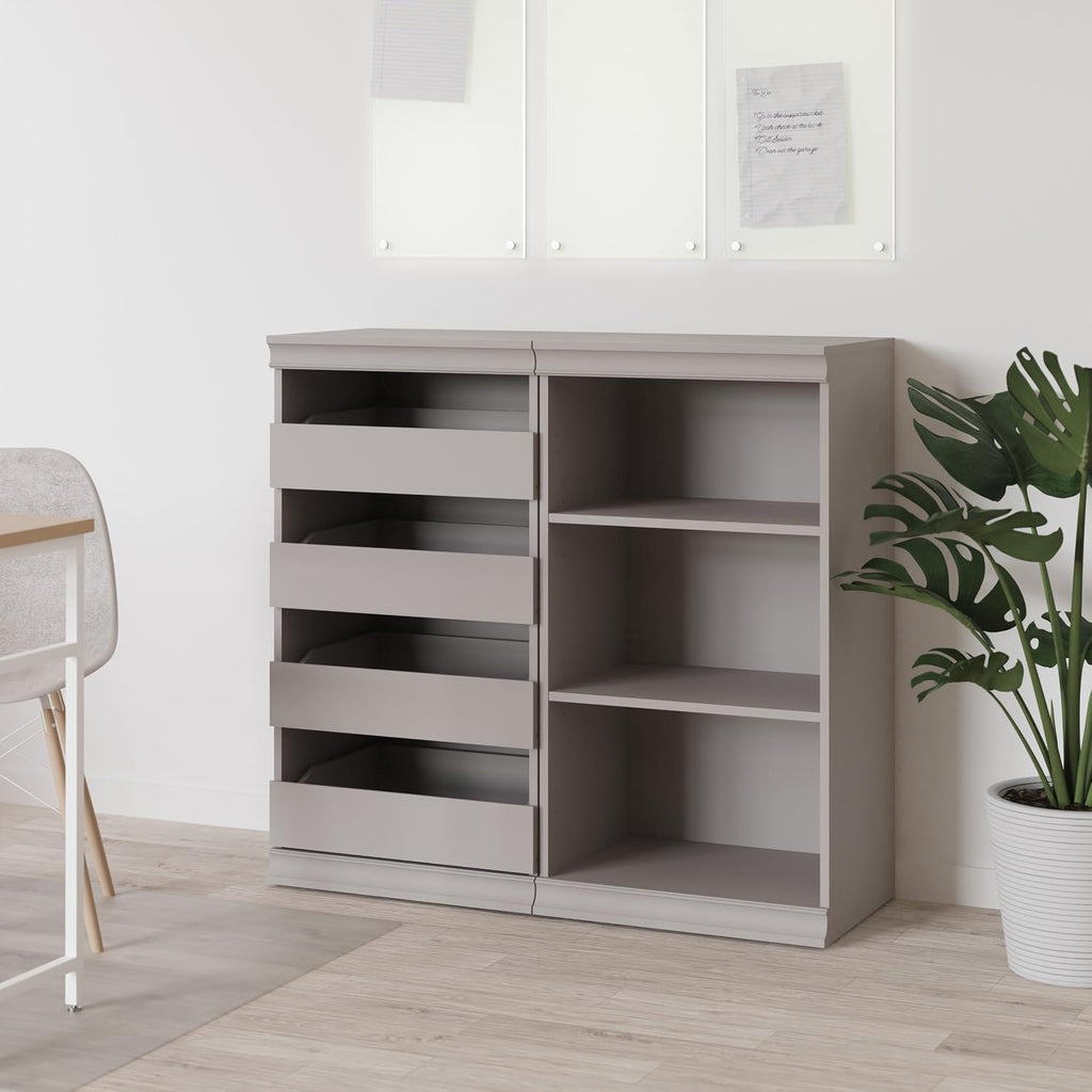 ClosetMaid 4598 Modular Storage Stackable Unit with 4 Drawers, Taupe