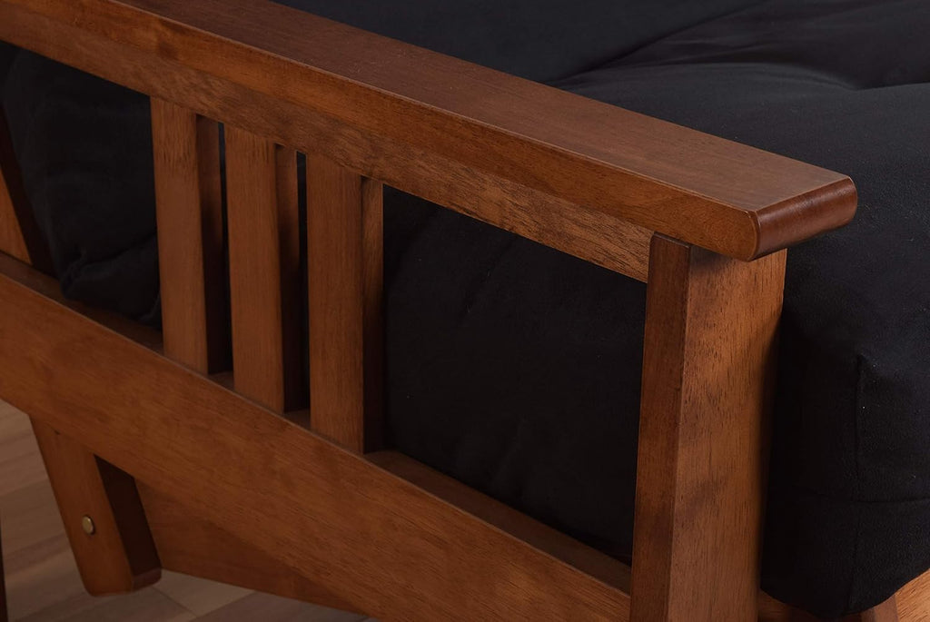 Kodiak Furniture Monterey Futon Set with Storage Drawers, with Barbados Base and Peter's Cabin Mattress