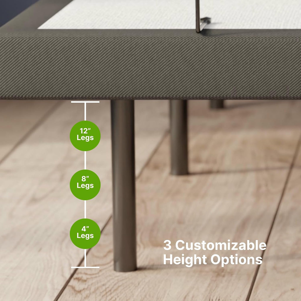GhostBed Adjustable Bed Frame & Power Base with Wireless Remote - Zero Gravity & Massage Settings, USB Ports, Split King