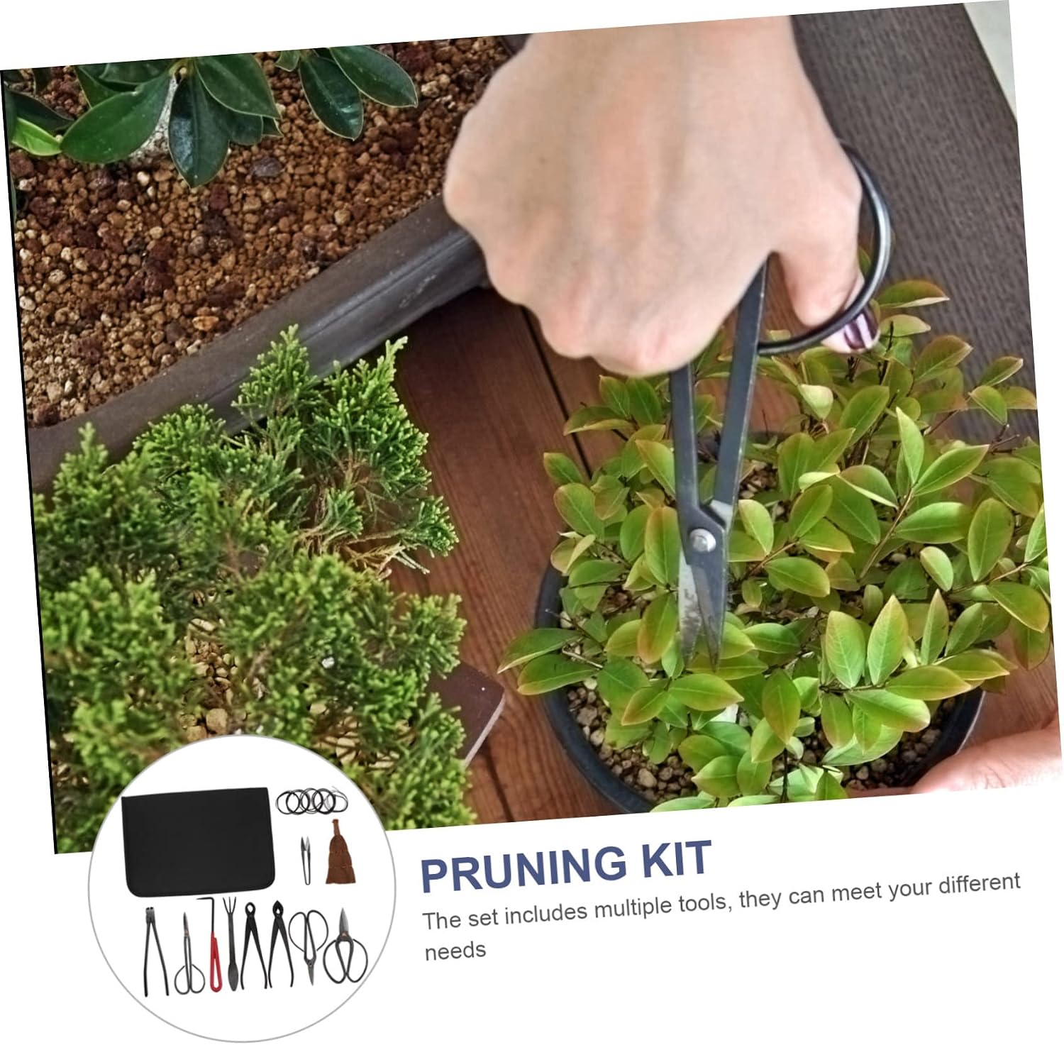 ibasenice Garden Scissors Set Pruning Shears Gardening Trimming Tool Plant Branch Trimmers Storage Bag