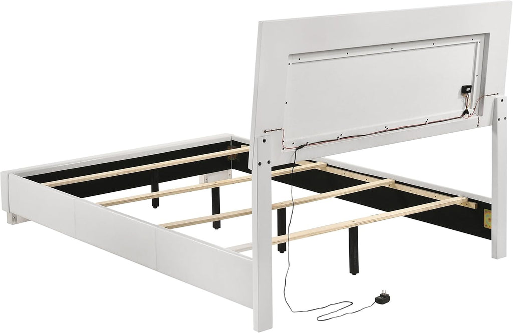 White High Gloss 4-piece Full Bedroom Set