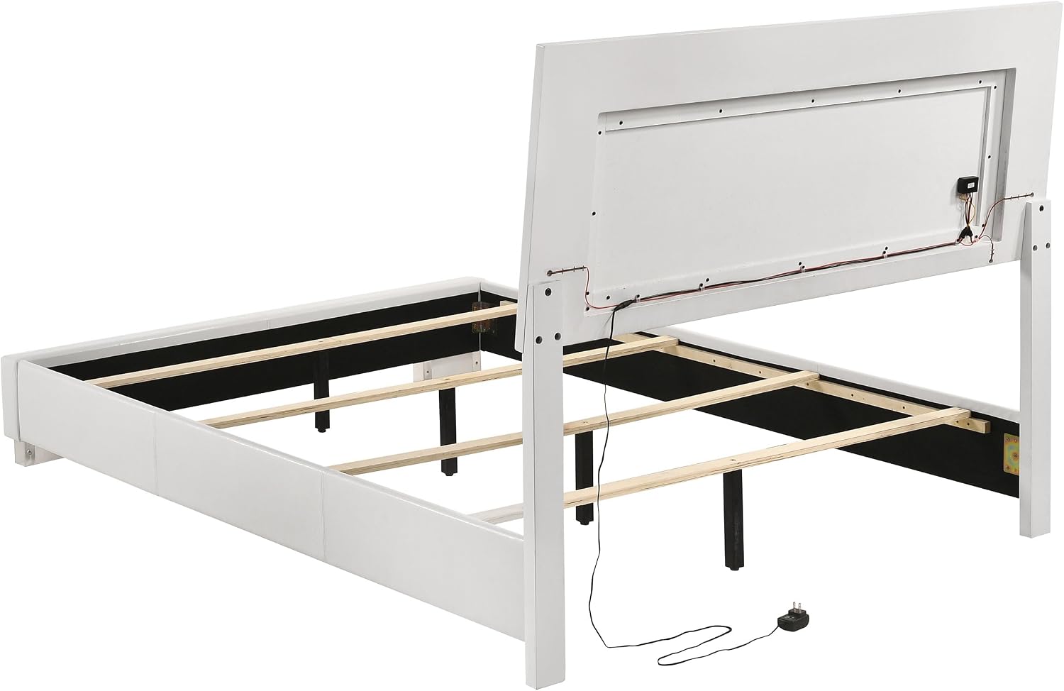 White High Gloss 4-piece Full Bedroom Set
