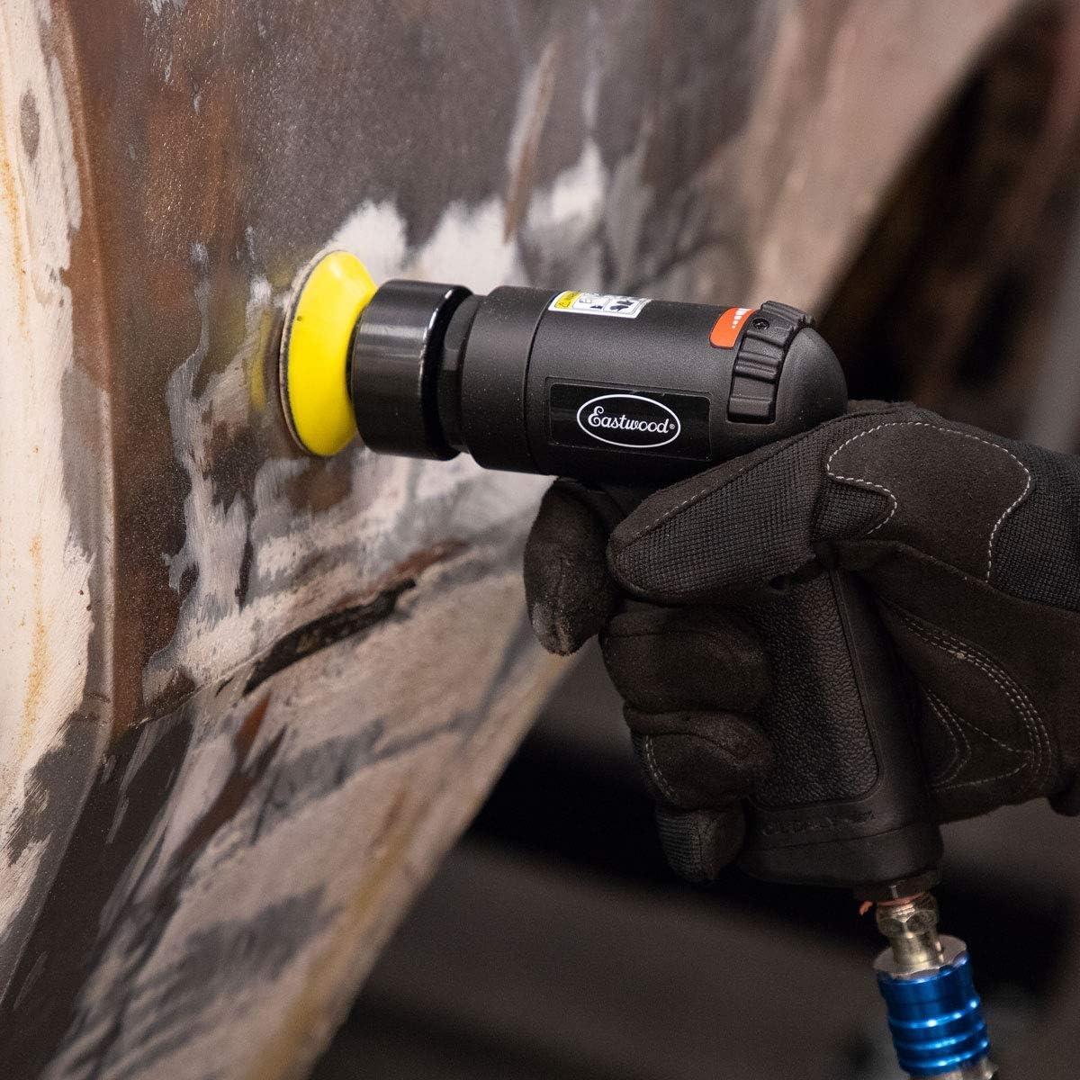 Eastwood Pistol Grip 3In Composite Orbital Sander Comfort Durable Lightweight