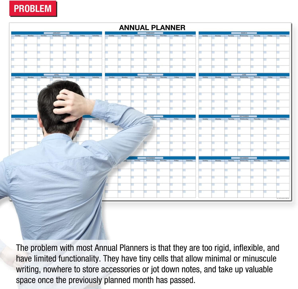 Ultimate Office Magnetic Dry-Erase Whiteboard ModMonthly Planning Calendars (Set of 3)