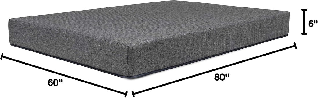 DREAMFOAM Brooklyn Bedding Copperflex Essential 6' Gel Memory Foam Mattress, Queen |Made in Arizona