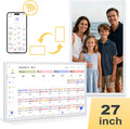 COMIX 27-inch Smart Digital Wall Calendar - Large HD Touchscreen Family Command Center, Real-Time Sync with Google, Apple & Outlook Calendar, Digital Photo Frame with Meal Planner & Task Manager