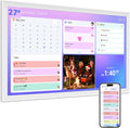 27' Digital Calendar Electronic Planner with IPS Display for Home & Office | Family Organizer Wall Mount, Portrait or Landscape, Weekly & Monthly Schedule, Gift for Mom