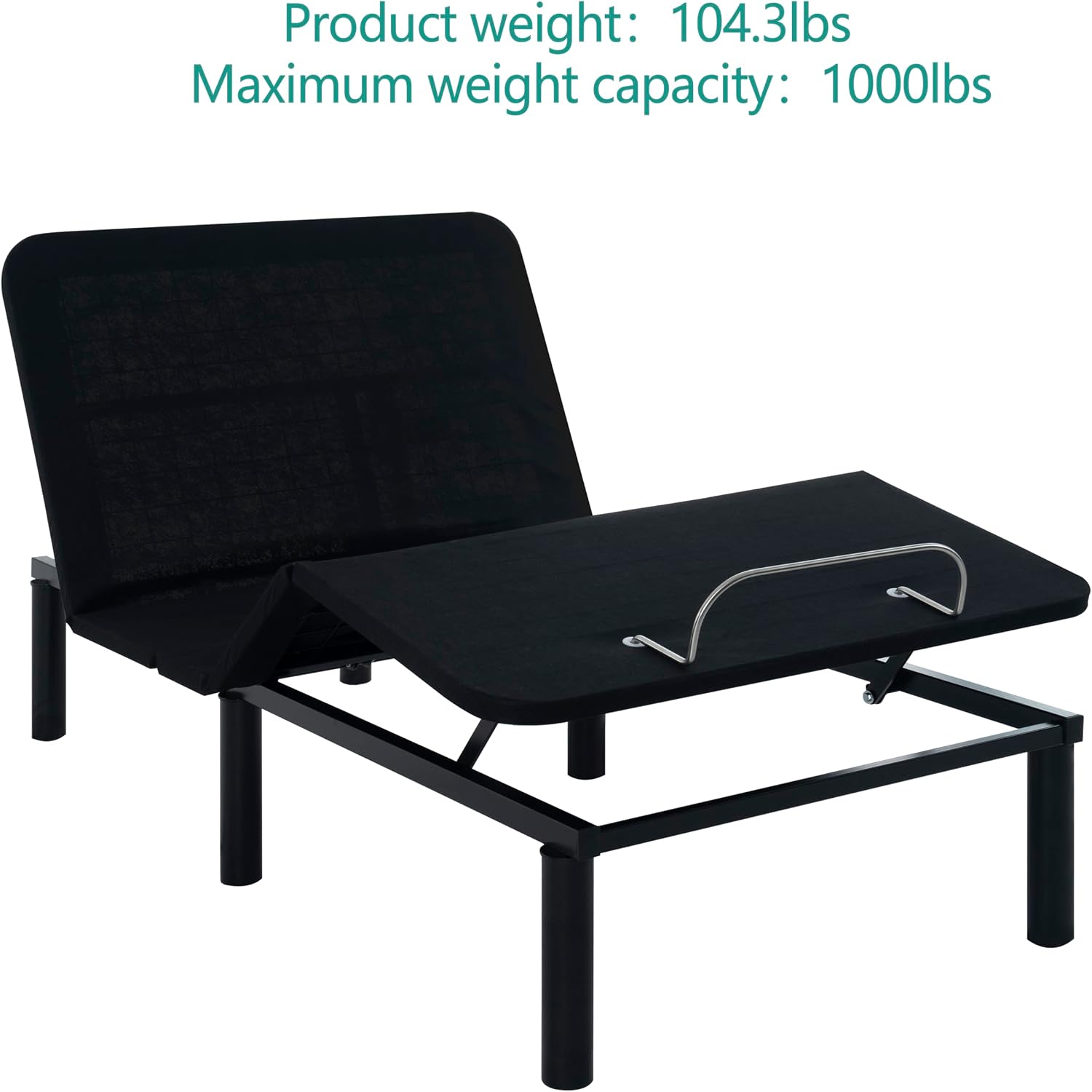 Naomi Home Serenity Twin XL Adjustable Bed Frame with Wireless Remote Ergonomic Head and Foot Incline Electric Bed Frame Easy Assembly Smart Ideal for Snoring Relief and Enhanced Comfort, Split King