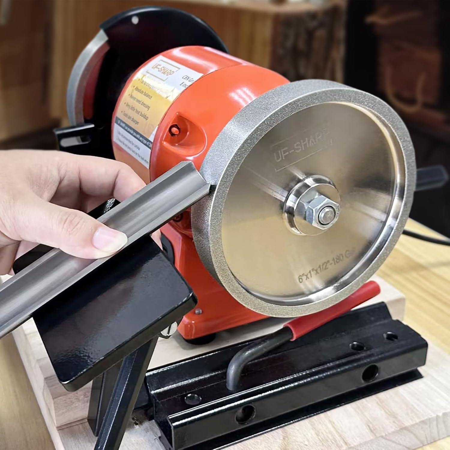 Mega Square CBN Grinding Wheel and Lathe Tool Sharpening Jig