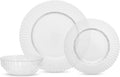 Eater x Zwiesel Fortessa Seraphina Glass, 12 Piece Dinnerware Set (Service for 4), Clear