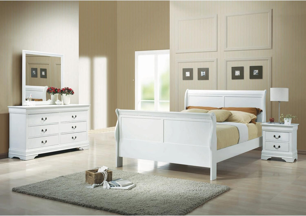 Coaster Louis Philippe Full Bed 4-Piece Set, White