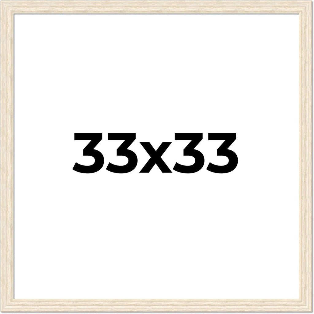 33x33 Frame Barnwood White Solid Wood Picture Frame Width 1.5 Inches | Interior Depth 0.5 Inches | Whitewashed Distressed Frame with UV Acrylic, Foam Board Backing & Hanging Hardware