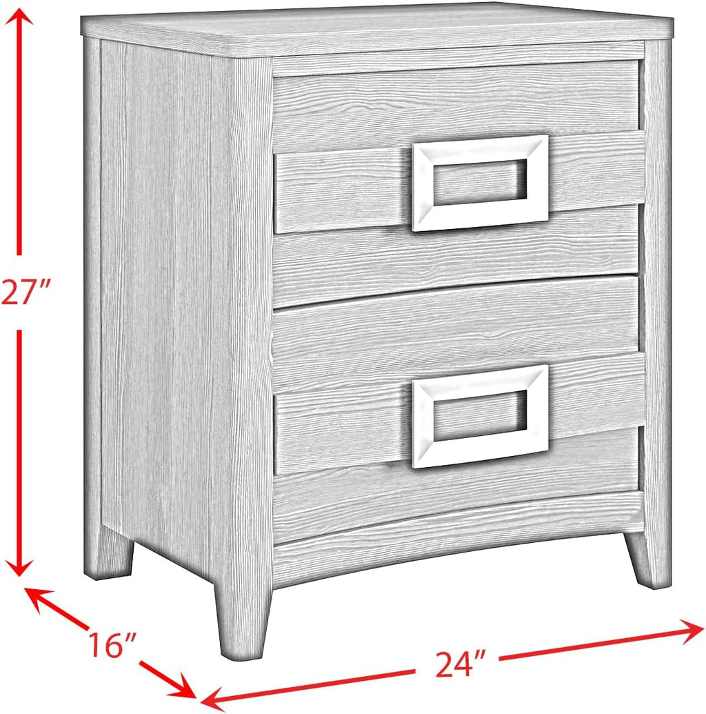 Picket House Chett Full 3PC Bedroom Set with LED in Black