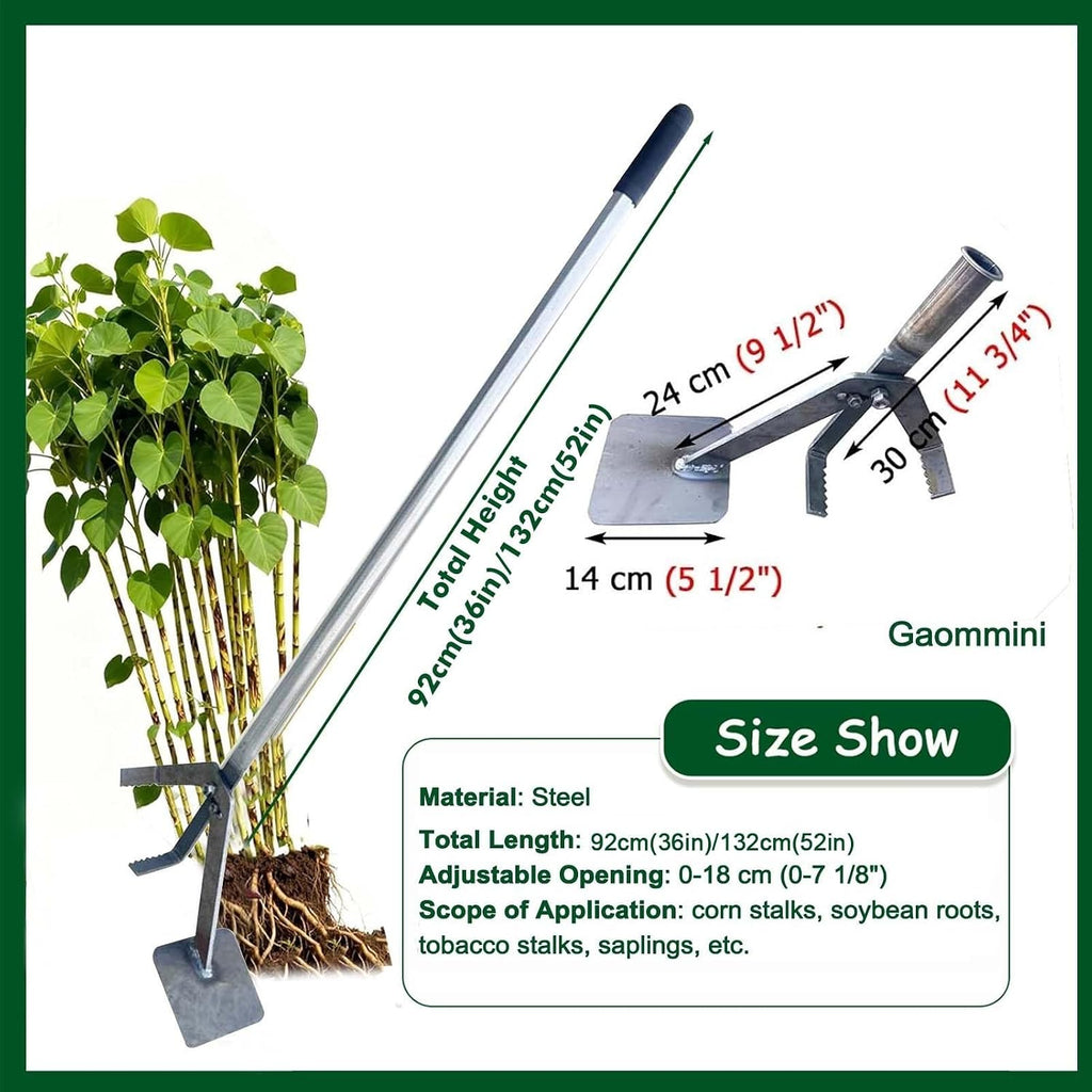 High-Leverage Tree Puller Tool Heavy Duty Sapling Puller for Shrubs Vines Thorns with Large Root Systems, Manual Root Remover Fence Post Puller(92CM/36IN/0.92M)