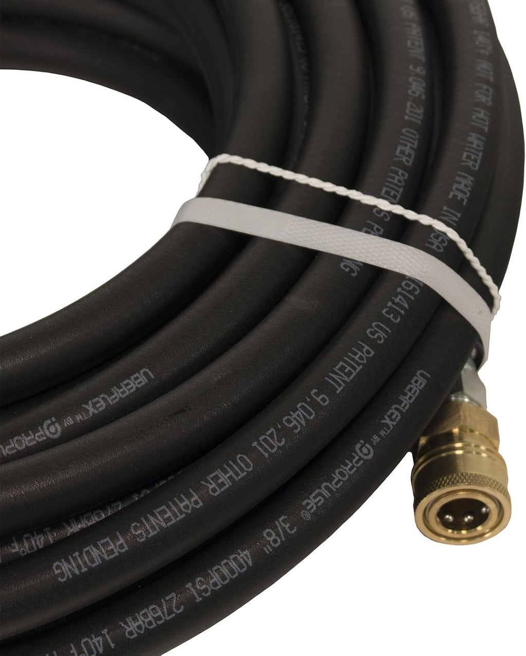 Propulse® 4000 PSI 3/8' x 100' Uberflex Non Marking Pressure Washer Hose with Couplers
