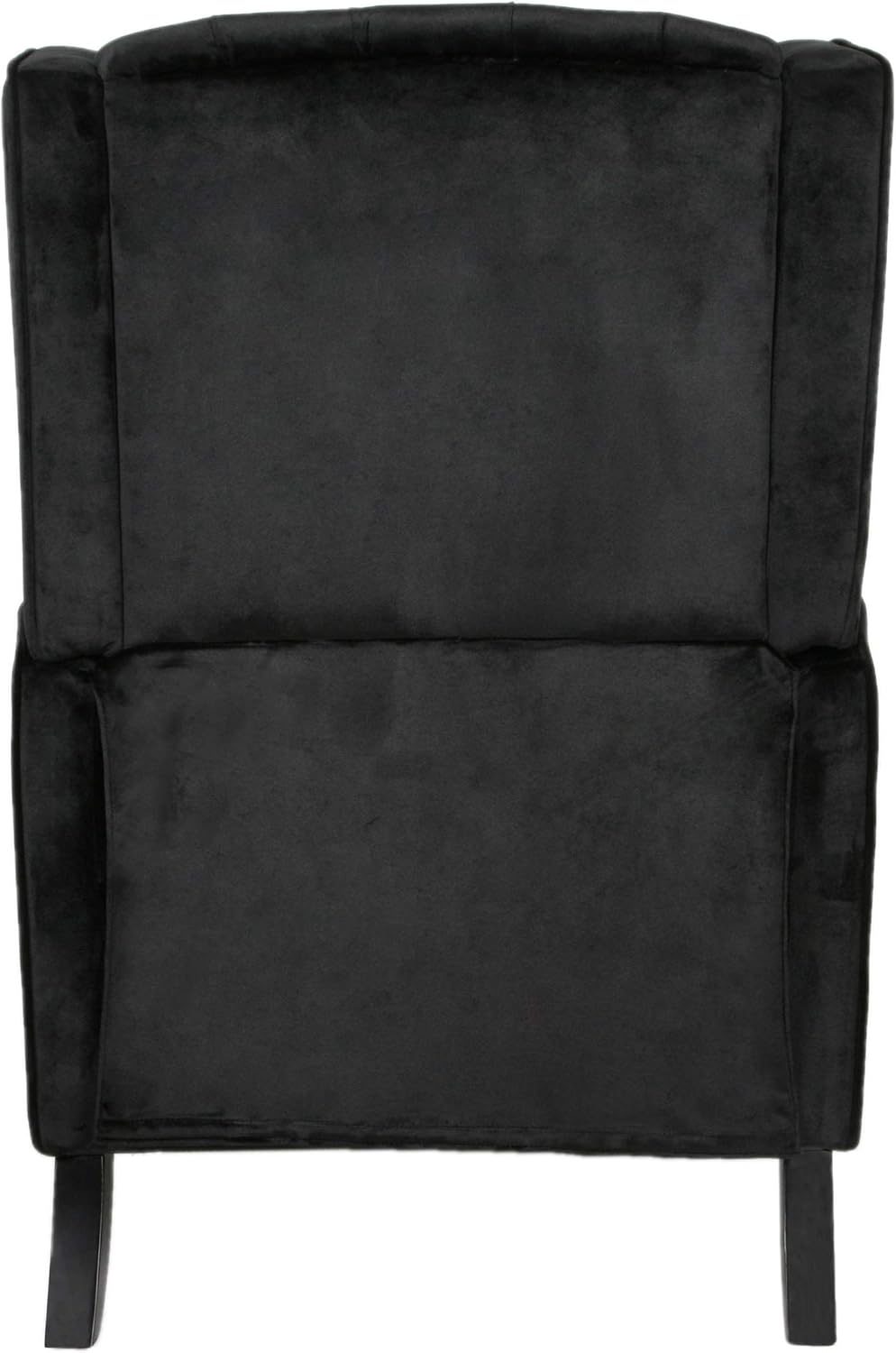 Christopher Knight Home Diana Wingback Recliner, Black + Dark Brown