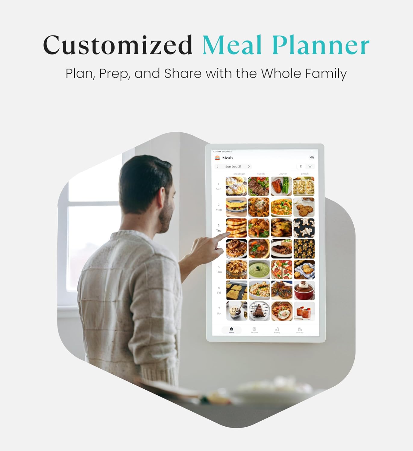 Cozyla Mate Calendar+ 2: 32' 4K Digital Calendar Wall Touch Screen Chore Chart Customizable Dashboard Smart Electronic Display for Family Schedule Meal Plan All App Support Wall Mount Planner for 2026