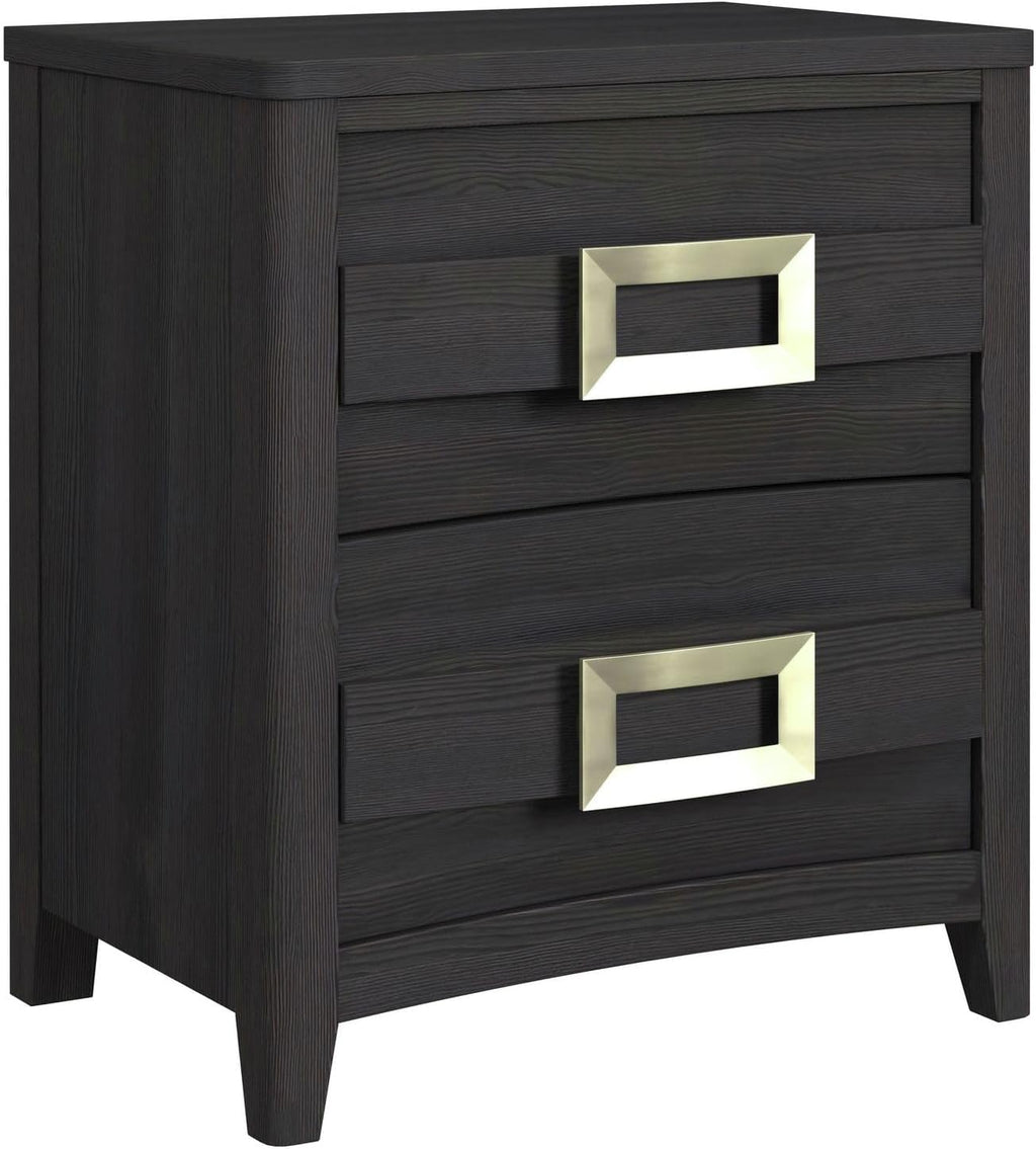 Picket House Chett Full 3PC Bedroom Set with LED in Black