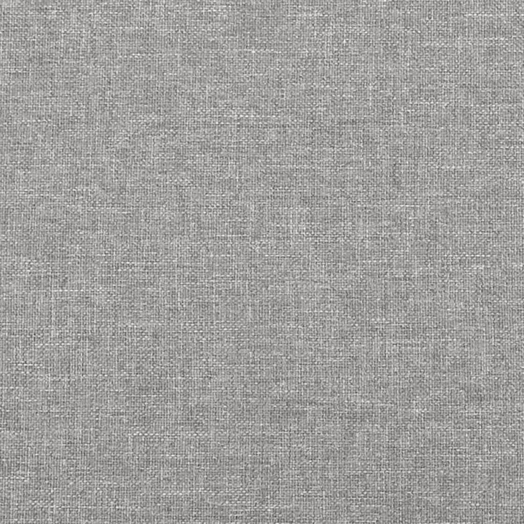 Light Gray Polyester Twin XL Bed Frame with Plywood and Engineered Wood Construction, Durable Fabric and Sturdy Support for Modern Bedroom, Breathable Material and Sleek