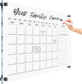 Oversize Acrylic Premium Calendar for Wall - Home Office Monthly Glass - Customizable Thick Clear Dry Erase Board - Calendar 2026 Dry Erase Planner (40x28'' (XLarge))
