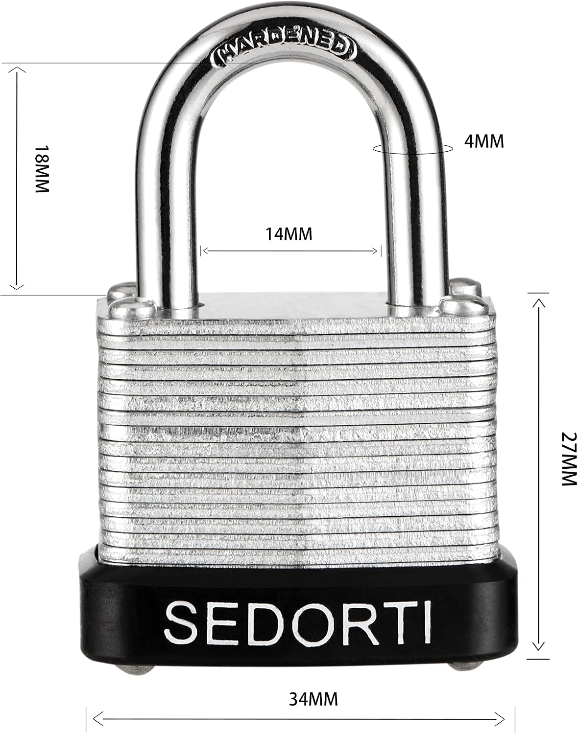SEDORTI Laminated Steel Padlock Set, KA# 1423, 1-1/4' Wide Body, Small Heavy Duty Locker Lock, Keyed Alike Padlocks, Lock for Gym Locker, Luggage, Suitcase, Baggage, Toolbox, Case, Pack of 120