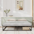 Novilla Twin Size Bed Frame, Metal Platform Bed Frame, Noise-Free, Sturdy Metal Bed Frame, Heavy Duty Wood SlatsWood Slats Support, No Box Spring Needed, Easy Assembly