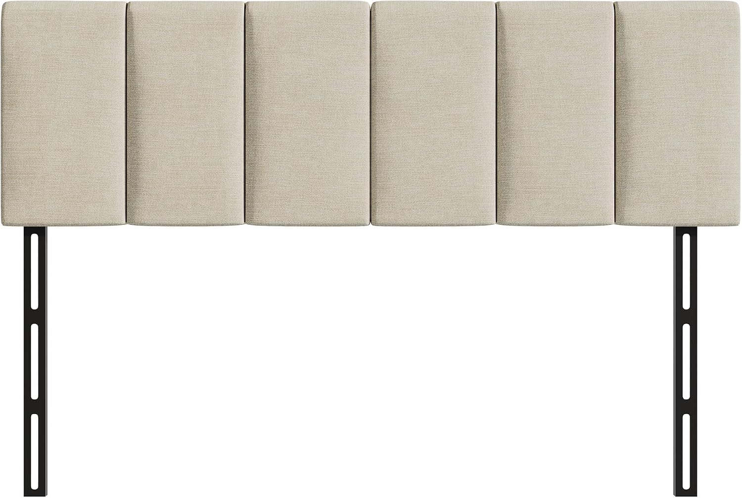 HAOBO Home Upholstered Headboard Foldable King Size Headboards Eastern King/California King Linen Panel with Height Adjustments