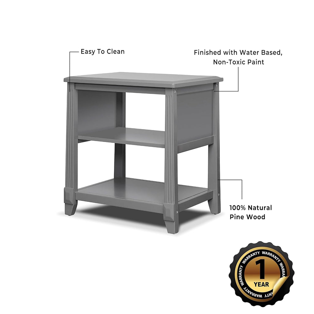 Sorelle Furniture Berkley Baby Dresser – Dresser for Nursery, Kids Bedroom Furniture, Dresser Drawers, Nightstand for Child's Room with Drawers, Nursery Furniture for Infant-Weathered Gray