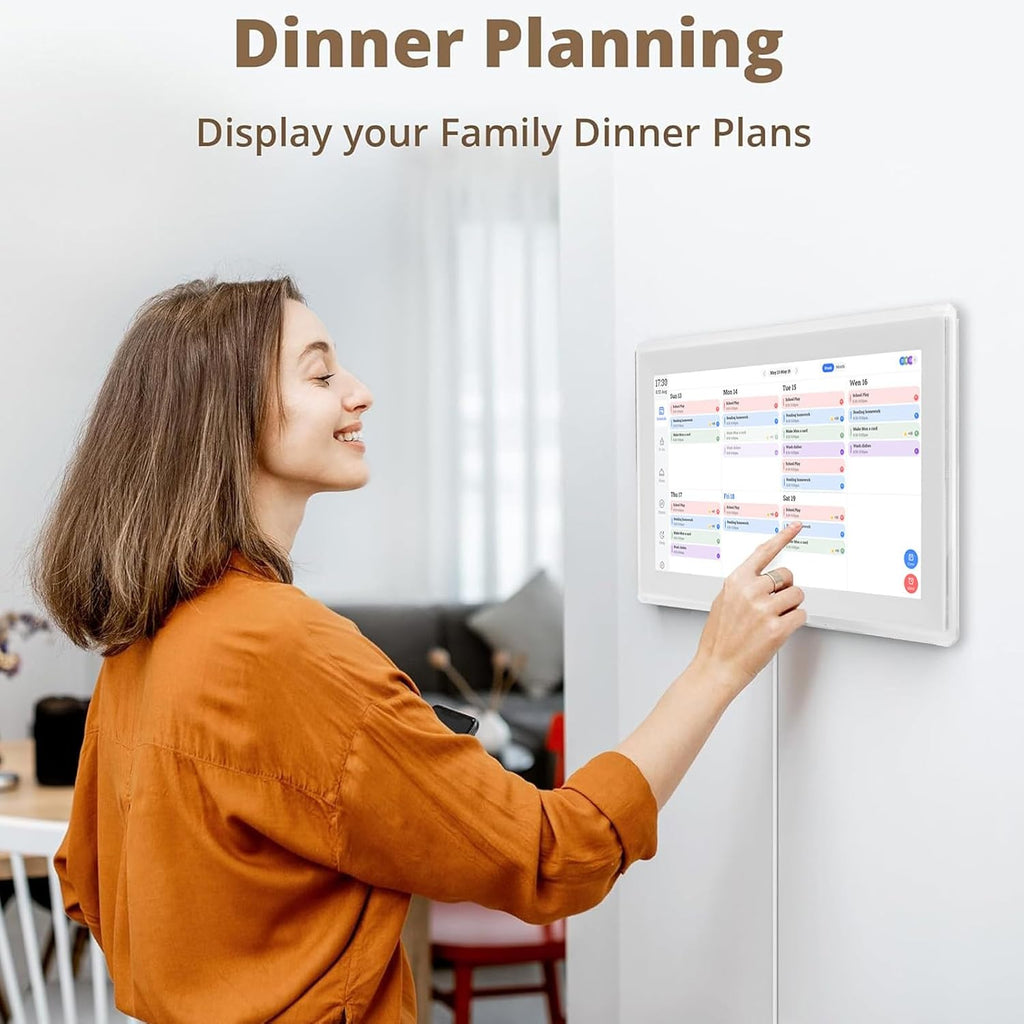 Sorandy 15.6 Inch Smart Digital Calendar, 32G 1920 X 1080 HD Touchscreen Interactive Display 2025 Electronic Family Planner with Meal Plan Chore Chart Electronic Photo Frame