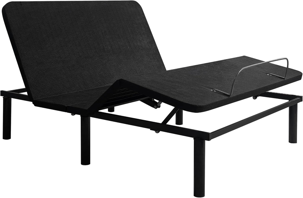 Naomi Home Serenity Twin XL Adjustable Bed Frame with Wireless Remote Ergonomic Head and Foot Incline Electric Bed Frame Easy Assembly Smart Ideal for Snoring Relief and Enhanced Comfort, Split King