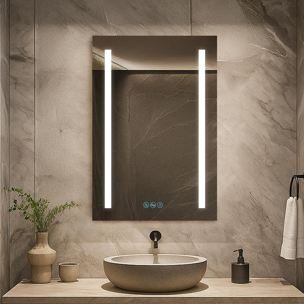 Blossom 20x32 LED Medicine Cabinet with Outlets - High CRI 90+ Vanity Mirror with Lights - Recessed or Surface Mount Bathroom Storage, Blum Hinges, Fogless, ETL Certified