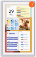 Apolosign 21.5-inch Digital Calendar & Smart Family Wall Planner, No Subscription, Calendar & Dashboard Dual-Mode System, Shared Touchscreen Display with Calendar Sync, Chore Charts & Family Scheduling Hub (Gray)