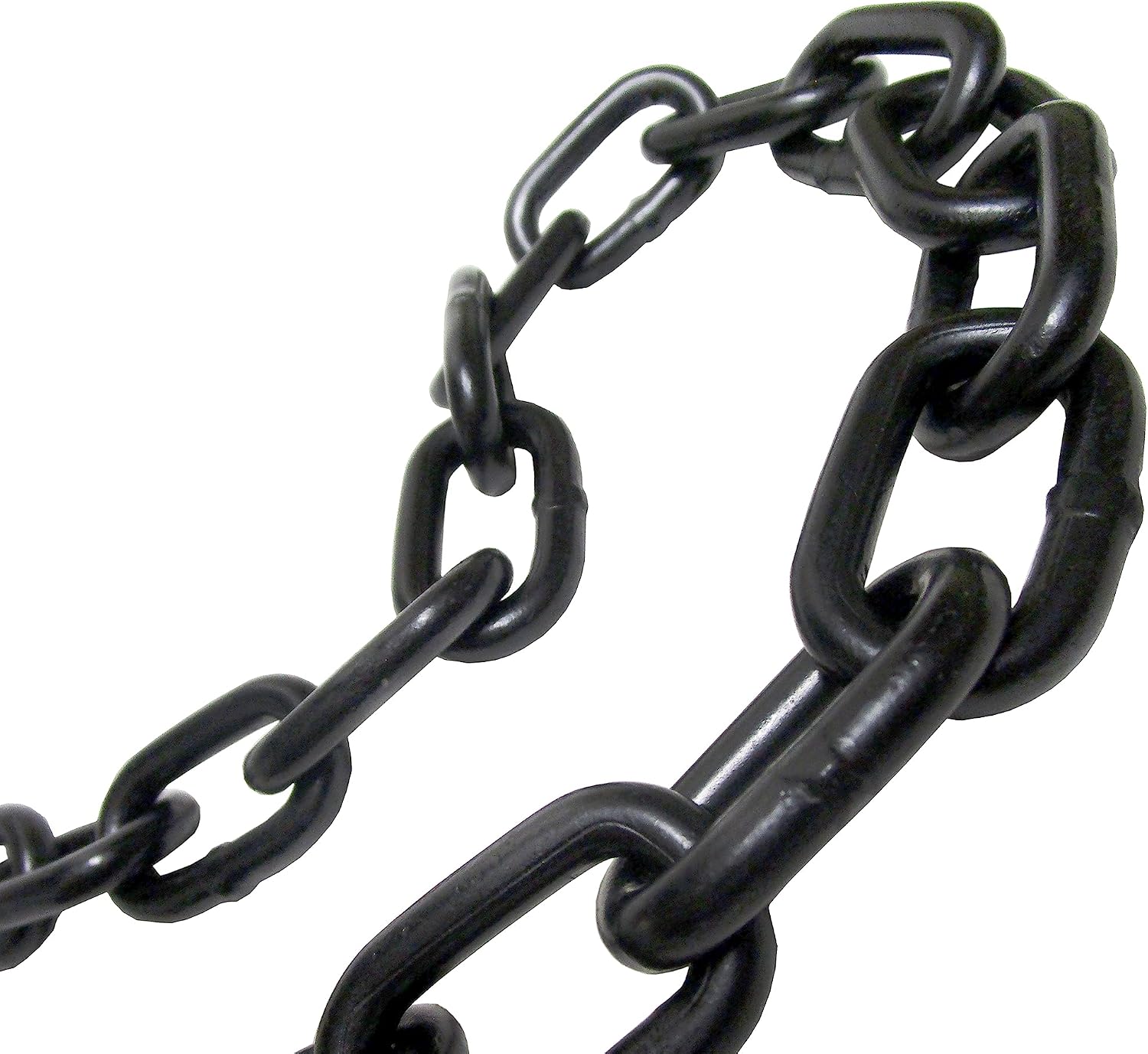 Generic 3/8'' X 30' Black Powder Coated Safety Chain | Working Load: 2,650 LBS Grade 30 Proof Coil | UV Protection | Swing Set Barrier Gate | Steel Chain | Heavy Duty