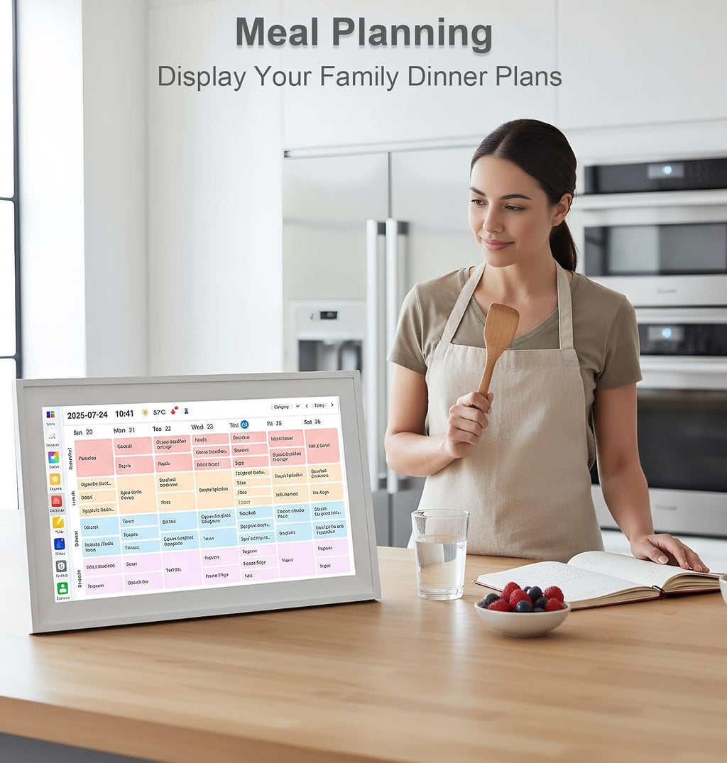 Digital Calendar, 15.6 inch Smart Wall Planner with Touch Screen, Electronic Calendar & Chore Chart Full HD Interactive Display for Family Schedules, Kid Activities Organizer Housework To-do List Reminder