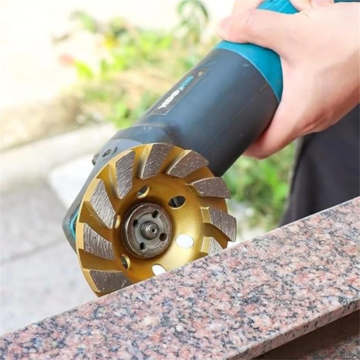 Diamond Concrete Grinding Wheel 1-8Pcs 4 Inch Concrete Diamond Grinding Disc Cup Wheel Turbo Abrasive Cutting for Granite Stone Ceramic(5Pcs)