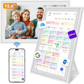 Digital Calendar, 15.6' Smart Wall Touchscreen Interactive Display for Family Schedules, Chore Charts, Achievement Rewards Multi-Phone Two-Way Sync Wall Planner Digital Photo Frame