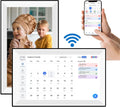 Dpofirs 15.6 Inch Digital Calendar, Wall Planner, Chore Chart, Family Schedules, for Organizing Calendar, Smart Touchscreen Interactive Display, for Home Wall or Desktop (white)