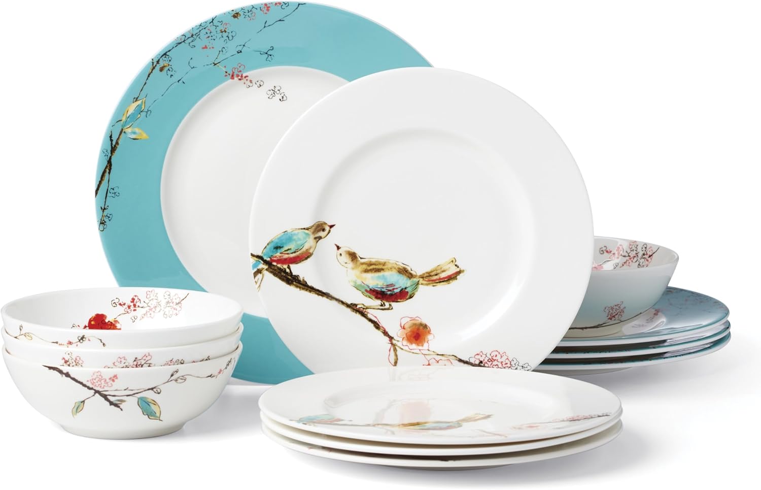 Lenox 896843 Chirp 12-Piece Dinnerware Set