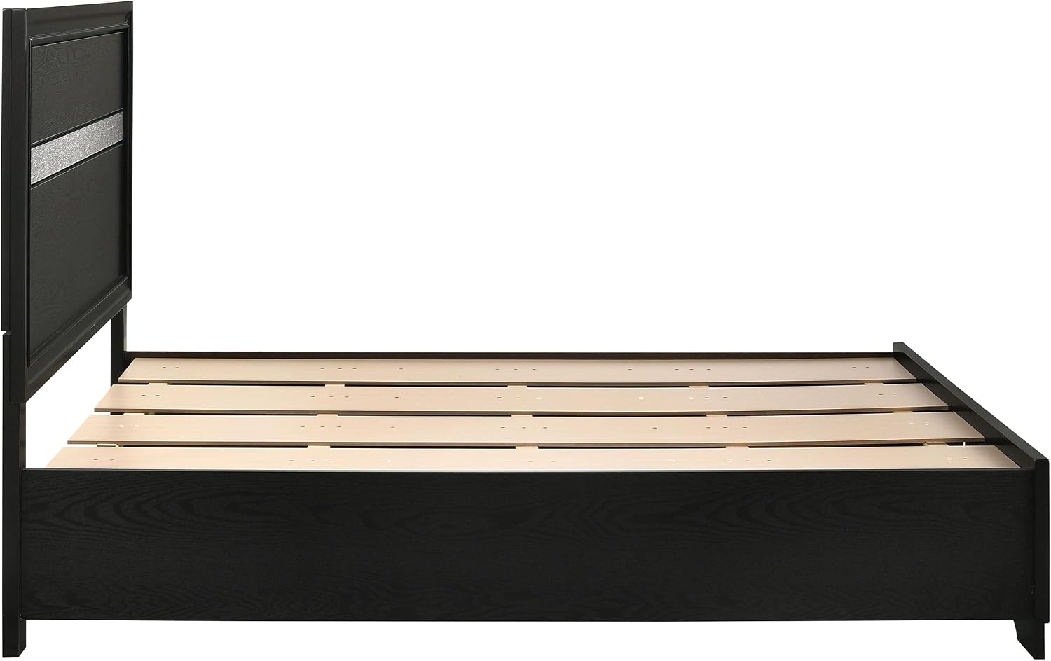 Coaster Home Furnishings Miranda Contemporary Wood Full Size Storage Panel Bed Frame 50-inch Headboard Black 206361F