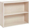 ECR4Kids Birch Streamline 2-Shelf Storage Cabinet, 30in High, Classroom Furniture, White Wash