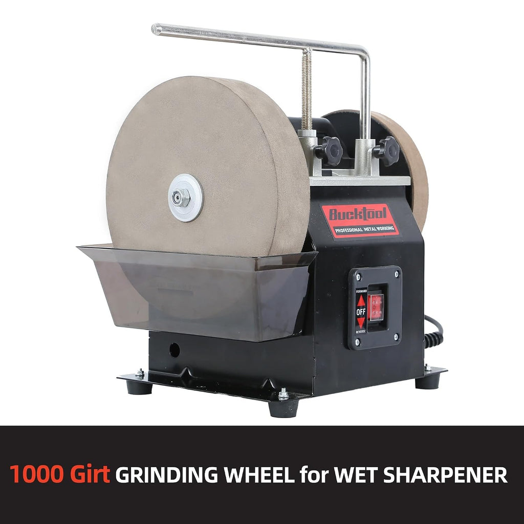 Bucktool 10 inch Grinding Wheel, 1000 Grit Stone Grinding Wheel for Wet Sharpening System