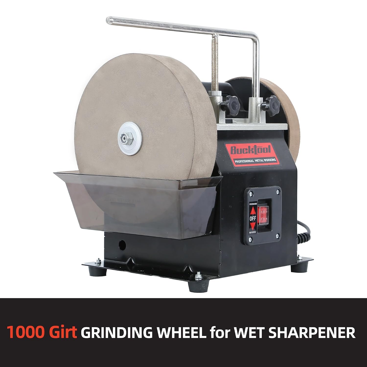 Bucktool 10 inch Grinding Wheel, 1000 Grit Stone Grinding Wheel for Wet Sharpening System