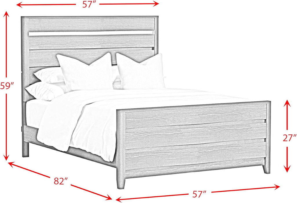 Picket House Chett Full 3PC Bedroom Set with LED in Black