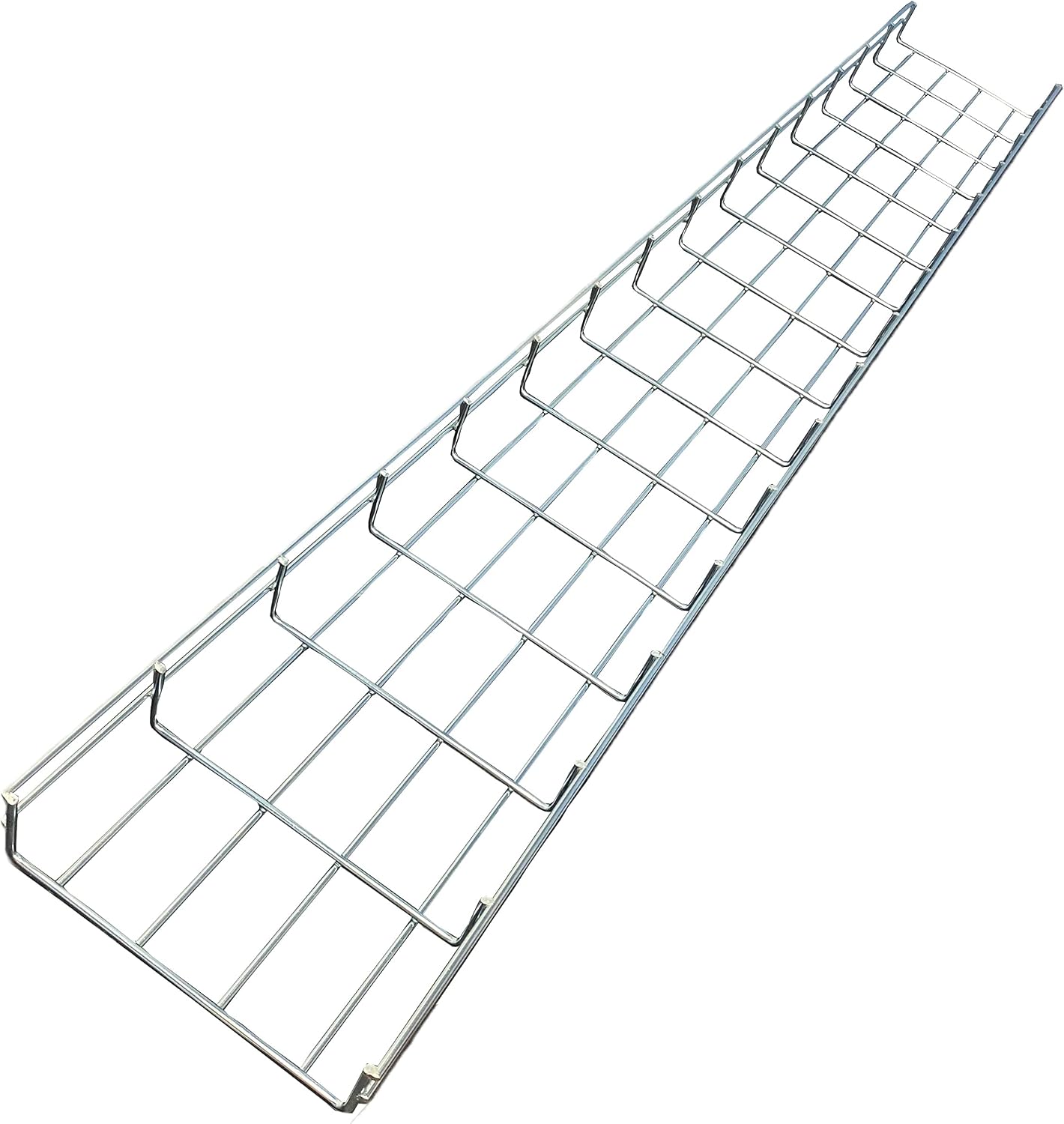 Kable Kontrol Cable Tray- 5 Feet Long - 8' Width, 2' Depth – Wire Mesh Tray Cable Management Rack Cords Organizer Cable Basket, Zinc Plated Steel NEC Approved for Network, Fiber Optic, Cabling