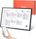 15.6' Digital Calendar Chore Chart – 1080P Full HD Interactive Touchscreen, Smart Family Planner, Hearth Display Digital Calendar Wall & Desk Mountable for Seamless Scheduling (Black)