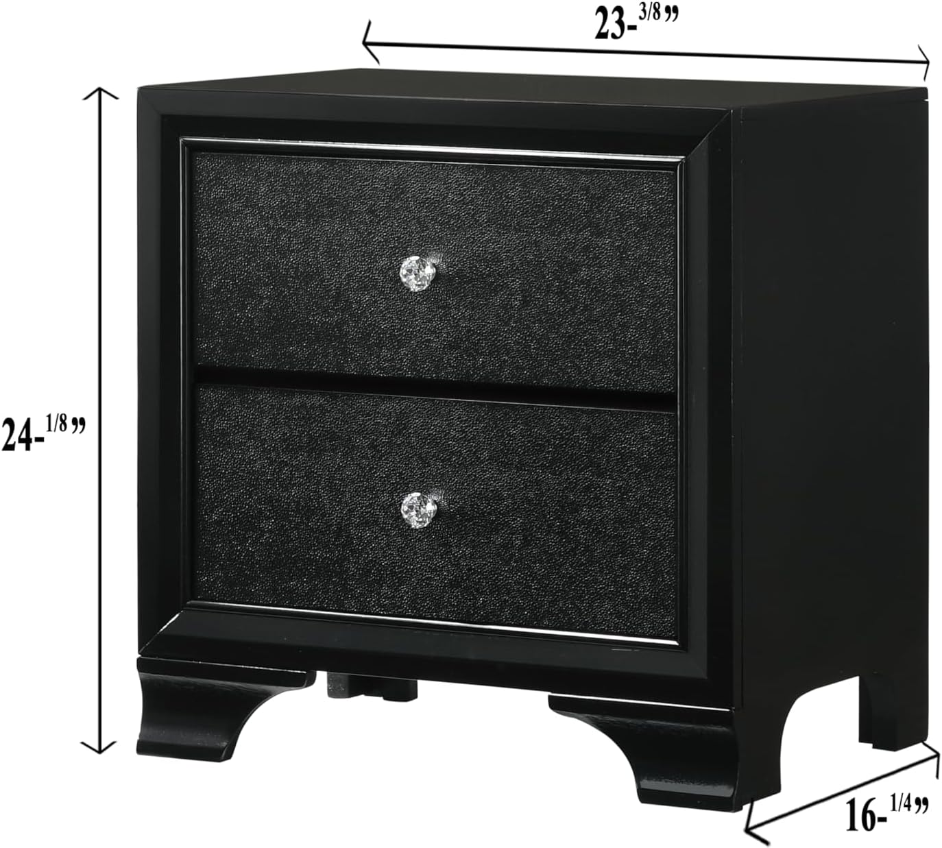 MASARA Micah 3-Piece Bedroom Set Full Bed+one Nightstand